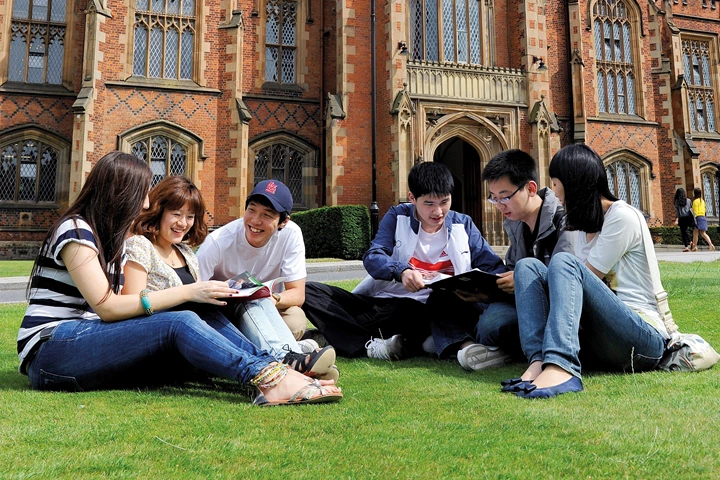 Students Outside University Campus 2