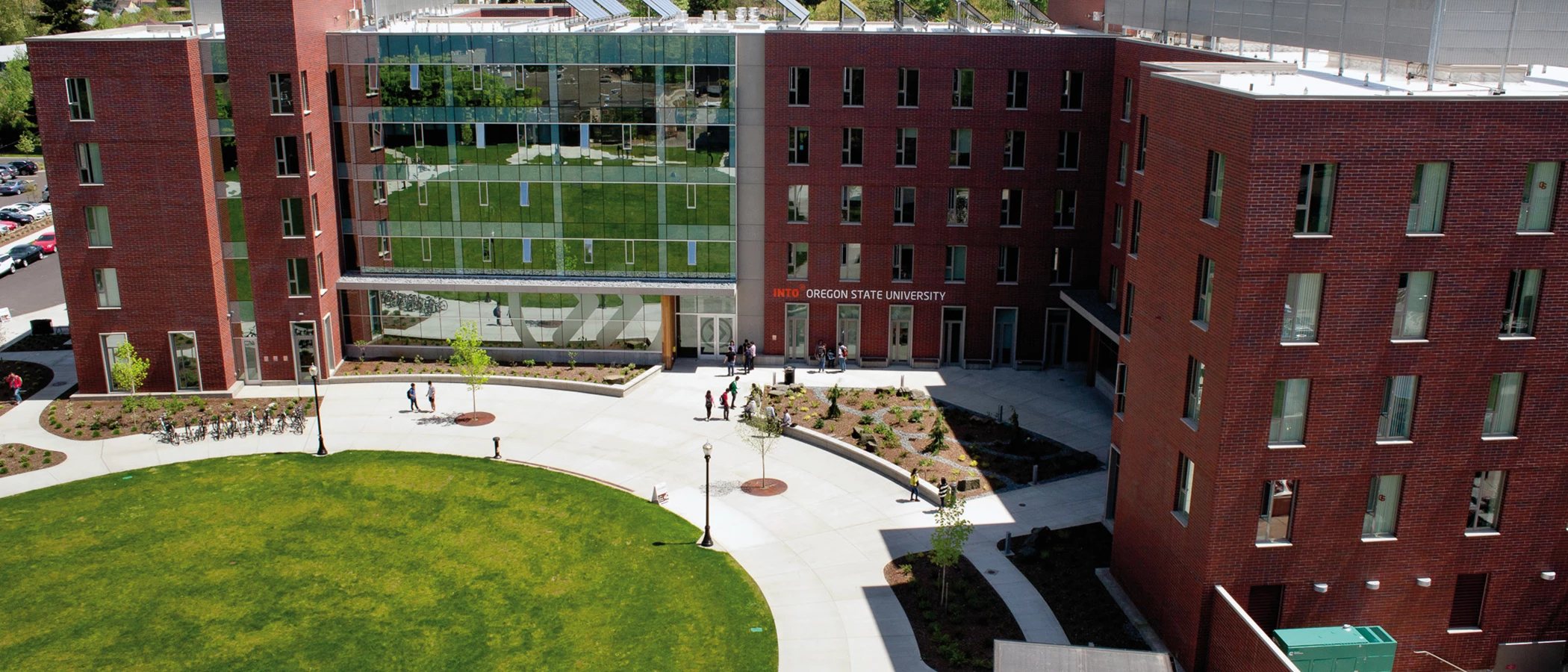 Birdseye View Of INTO Center And Campus 7193